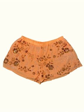 Peppermayo Sequin Floral Embellished Shorts